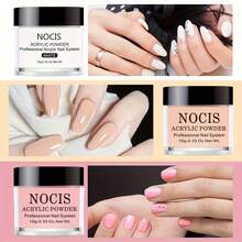 NOCIS 3色壓克力美甲套組，無需光源即可輕鬆打造3D設計，專業級套組，可創造驚艷效果，適用於法式美甲與雕花美甲 - 彩色 - 查看 2