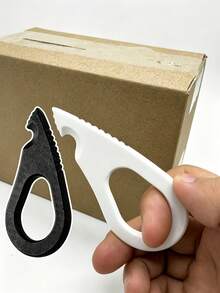 Portable Plastic Box Opener, Ring-Shaped Safety Box Opener, Minimalist Design Box Opener, Suitable For Opening Cardboard Boxes And Packages, Keychain Pendant - Multicolor - View 10