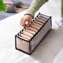 5pcs Fabric Drawer Dividers Storage Organizer Boxes, Multi-Compartment Storage Bins, Suitable For Baby Socks, Underwear And Nursery Small Items - Multicolor - View 25