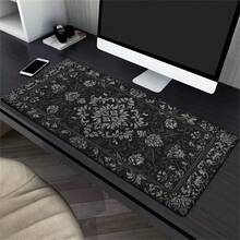 1pc Mouse Pad Black Persian Carpet Gaming XL New Home Mousepad XXL Keyboard Pad Soft Natural Rubber Computer Mice Pad Table Mat Rubber Non-Slip Keyboard Mousepad For PC Computer Office Home School Desktop Decoration - View 5