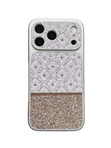 New Fashion High-Quality Heat Dissipation Phone Case Compatible With Iphone 17 Pro Max, Apple 16 Pro, Pink, 14, Rhinestone, 13 Pro, Patchwork, 15 Pro Max, Acrylic Back Plate, Anti-Drop Protective Cover - Mauve Purple - View 5