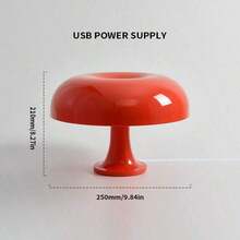 Modern Minimalist LED Mushroom Shaped Table Lamp, USB Powered, 3 Color Temperature Modes, Multiple Colors Available, Suitable For Bedroom/Living Room/Desk/Reading Area/Nightstand/Holiday Gift - Multicolor - View 13