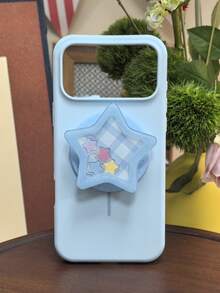 1pc Cute Cartoon Shakeable Quicksand Phone Grip Stand, Kawaii Animal Heart Star Shape Collapsible Magnetic Phone Holder, Decorative Phone Socket For APPLEPhone Android - Multicolor - View 16