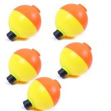 HENGJIA 5pcs/Set 8G Hard Plastic Fishing Floats Red/Orange/Green/Blue/White Round Mini Fishing Bobber Set Fishing Float Tools - Multicolor - View 13