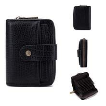 Men's Short Wallet Baellerry Business Style Accordion Card Holder Stone Texture Multi-Slot PU Coin Purse - Multicolor - View 11
