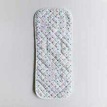 1pc Quilted Printed Thin All-Season Breathable Comfortable Soft Skin-Friendly Baby Stroller Seat Cushion - White Flamingo - View 6