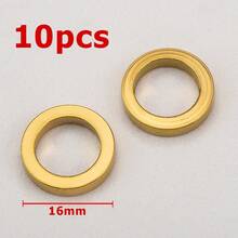 10 Buah Manik-Manik Spacer Bulat Pipih Lubang Besar dari Stainless Steel, Cocok untuk Kalung DIY, Gelang, Pembuatan Perhiasan, dan Aksesoris Manik-Manik - manik-manik pemisah baja tahan karat - View 15