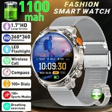Jam Tangan Pintar LIGE Terbaru, Kapasitas Sangat Besar 1100mAh, Lampu LED, Prakiraan Cuaca, Tahan Air untuk Penggunaan Sehari-hari, Pengingat Panggilan, Pelacak Olahraga, Jam Tangan Olahraga Luar Ruangan Pintar untuk Pria - View 13