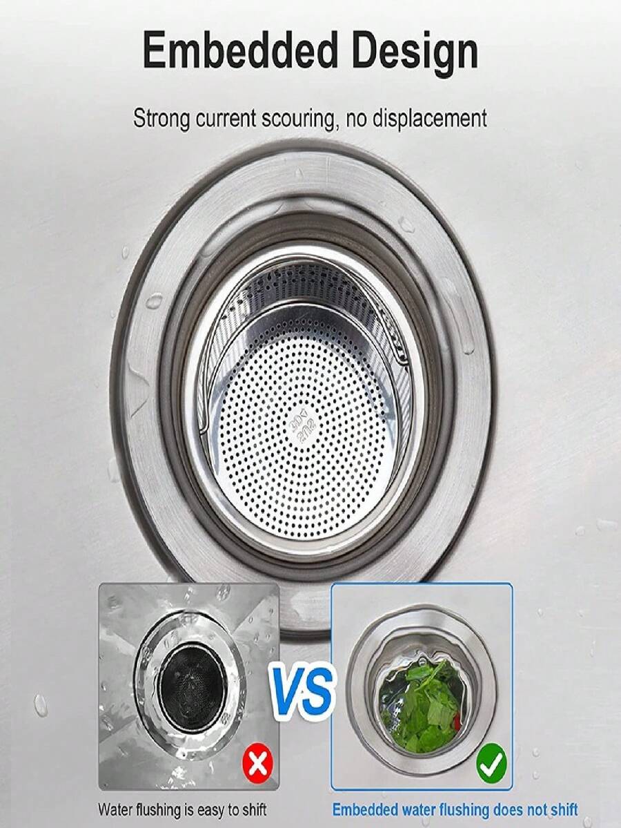 1Pc Stainless Steel Kitchen Sink Strainer Hanging Food Waste Catcher Corner Filter Rack With Fine Mesh Bags For Leftover Garbage Anti Clogging Gadgets