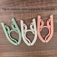 10/8/6/5/3/1pc Portable Foldable Clothes Hanger Without Clips, Foldable Drying Rack, Non-Slip Design, Suitable For Retail Stores And Cruise Ships, Random Colors - View 18