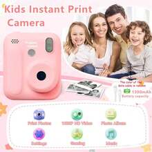 Instant Print Camera HD SD Card Portable Handheld Toy Suitable For Outdoor Birthday Holiday Gift For 3-12 Years Old Children - Multicolor - View 3