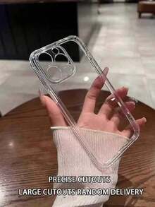 2件裝透明超薄矽膠防摔手機殼，適用於 iPhone 15 Pro Max/16 Pro Max/16 Pro/14 Pro Max/14 Pro/13 Pro Max/16、17、17 Pro、17 Pro Max - 無色 - 查看 3