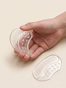 2PCS Ultra Soft Silicone Heel Pads, Anti-Chafing, Anti-Slip High Heel Shoes, Women's High Heels, Heel Pads, Suitable For Most Size Changes, Half Size Inserts, Change Half Size - Heel Grips - View 2