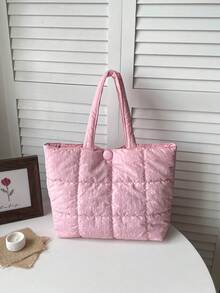 Mini Handbag Solid Color Pleated Edge Bow Flap Crossbody Women's Bag Fashionable Small Women's Bag - Pink - View 11
