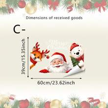 1/3pcs Reusable Adorable Santa Claus Window Decals, Double-Sided PVC Static Adhesive Glass Stickers, Suitable For Homes, Shops, Classrooms, And More - Multicolor - View 14