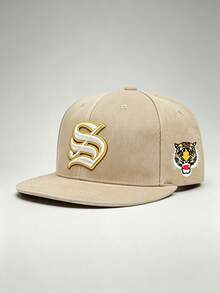 1pc Men Hat Letter S Embroidered Side Tiger Head Printing Hats For Men, Adjustable Hat, Perfect For Parties, Travel, And Sun Protection - Multicolor - View 11