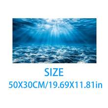 Aquarium Underwater Background, Fish Tank Sticker, Suitable For Freshwater/Saltwater Fish Tank, Shrimp, Aquarium Decoration Vinyl Mural, Removable Without Residue - A - View 53