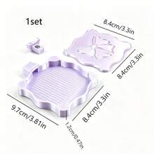 Magnetic Bowknot Diamond Painting Tray With Magnetic Lid To Prevent Bead Spillage, Wavy Edge Bowknot Design, Practical Divided Bead Slots, Suitable For DIY Diamond Painting Crafts, Bead Sorting And Storage, Easy To Use, Dedicated Tool Tray For Diamond Painting - A - View 11