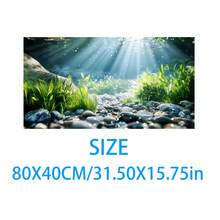Aquarium Underwater Background, Fish Tank Sticker, Suitable For Freshwater/Saltwater Fish Tank, Shrimp, Aquarium Decoration Vinyl Mural, Removable Without Residue - A - View 45