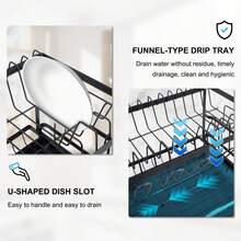2 Tier Dish Drying Rack,Kitchen Counter Organizer,Dish Rack, Home Decor,Kitchen Essentials - View 8