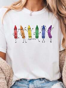 Women T-Shirts - White - View 2