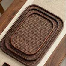Food, Snacks, Beverages, Sushi, Steak, Pizza, Desserts, Cakes, Bread, Breakfast Tray, Coffee Tray, Tea Tray, Large Plate, Halloween, Ramadan - Maroon - View 1