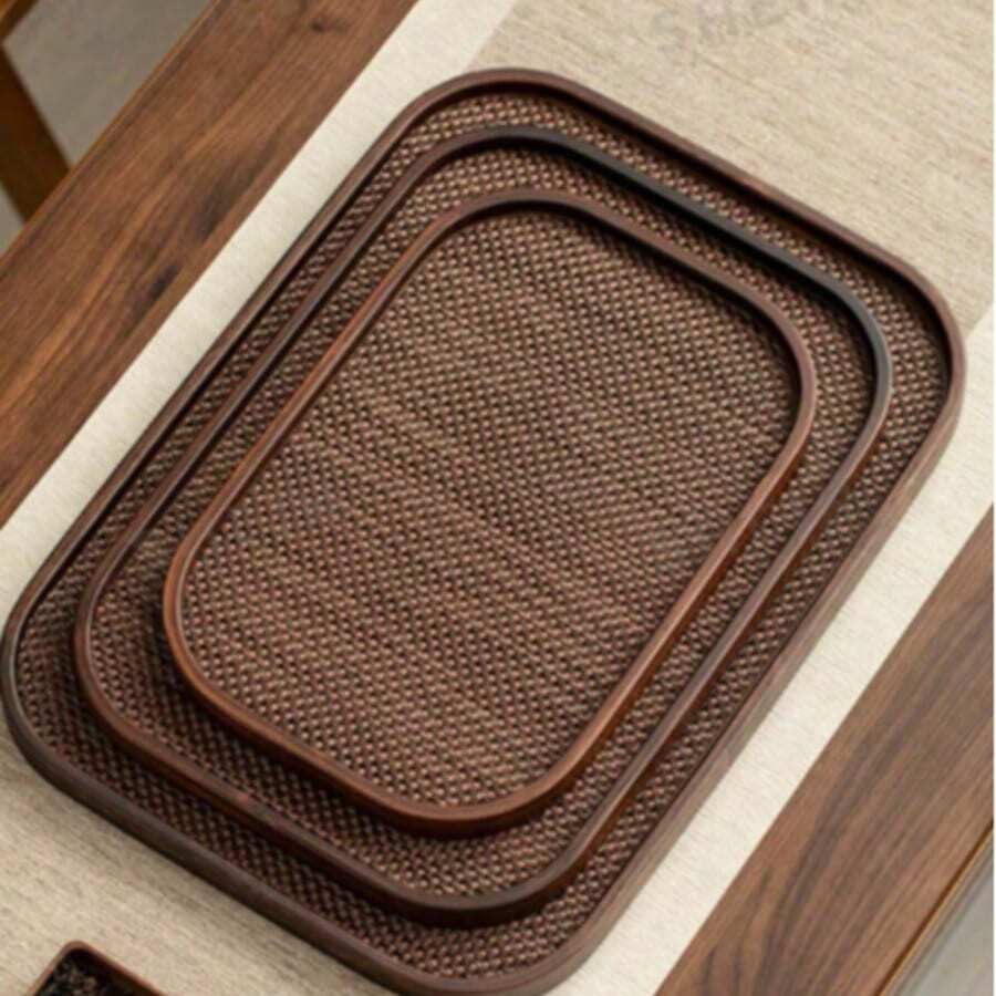 Food, Snacks, Beverages, Sushi, Steak, Pizza, Desserts, Cakes, Bread, Breakfast Tray, Coffee Tray, Tea Tray, Large Plate, Halloween, Ramadan - Maroon - View 1