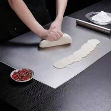 1pc Large 304 Stainless Steel Cutting Board, Kitchen Essential, With Lid And Non-Slip Pad, Suitable For Countertop, Can Be Used For Cutting Meat, Vegetables, Bread And Baking, Kitchen Tool Accessory Gift For Family - Multicolor - View 6