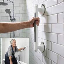 Elderly Home Safety Grab Bar, No Drilling, Non-Slip Suction Cup Design, Reusable, Suitable For Tile, Glass And Hard Plastic Surfaces, Suitable For Bathroom, Toilet, Living Room, Kitchen - Multicolor - View 2