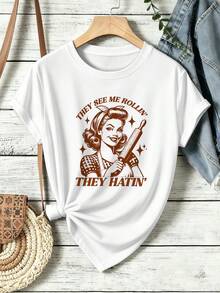 Women T-Shirts - White - View 2