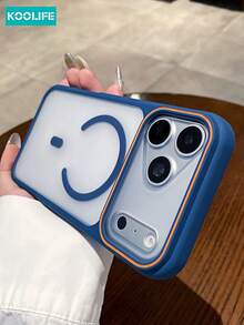 KOOLIFE Magnetic Luxury Translucent PC Backplate, Skin-Friendly Touch, Full Coverage, Shockproof, Anti-Drop Apple Phone Protective Case, Compatible With IPhone 18 Pro/18 Pro Max/17 Pro Max/16 Pro Max/15 Pro Max/14 Pro Max/13 Pro Max/17 Pro/16 Pro/15 Pro/14 Pro/13 Pro/17/16/15/14/13/12 Pro Max/12 Pro/12/11 Models; Suitable For Men And Women Daily Wear, Holiday Gift Choice - Blue - View 7