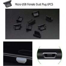 Multi‑Type USB Anti‑Dust Plugs, Silicone Port Covers For USB‑C, Micro USB, USB‑A, Port Protector Caps Compatible With IPhone S*Msung Android Devices For Port Dust Protection - Multicolor - View 4