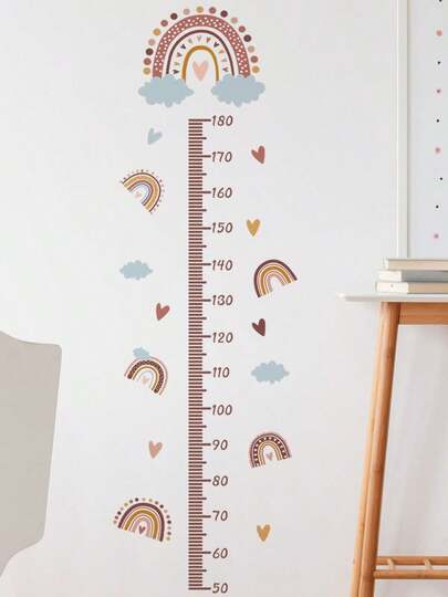 1 miếng dán tường đo chiều cao, decal dán tường bằng vinyl, trang trí nhà cửa, trang trí mùa xuân, làm mới không gian nhà, nhãn dán trang trí Rama