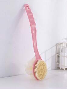 1pc Extra Long Handle Exfoliating Brush, Suitable For Back Scrubbing, Bath Brush, Soft Bristles, Non-Slip Handle, Suitable For Hard-To-Reach Areas, Feet And Shoulders, Suitable For Home Bathroom SPA - Multicolor - View 11