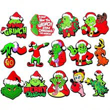 The Grinch Juego de 10 piezas de decoración de zapatos con personajes, clips decorativos para bolsos y uso diario - Ver 5