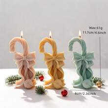Standing Christmas Candy Cane Silicone Mold Snowflake Candle Mould Christmas Gingerbread Man Tree Soap Concrete Silicone Mould Christmas Home Resin Decor - Multiple Styles - View 5