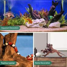 1/2pcs Natural Aquarium Driftwood Branches, Fish Tank Decoration Ornament, 2-8 Inches Multiple Sizes, Suitable For Betta Cichlid Shrimp Tank, Reptile Climbing Hiding Cave, Moss Fixing Hardscape, Rustic Brown Forest Style, Freshwater Use - A - View 10