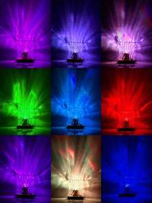 USB Plug-In Dynamic Light Effect Night Light, Cylindrical Water Ripple Design, Rotatable Light, 3 Colors & 16 Colors Optional, Atmosphere Projection Lamp, Suitable For Birthday Photography, Outdoor Camping, Bedroom, Hallway, Living Room Home Decor - Cylindrical Water Ripples - View 9