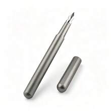 Magnetic Closure Metal Fountain Pen, Matte Metal Barrel F Nib, Office School Writing Gift - 558 - View 4