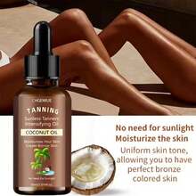 Summer Sunless Tanning Oil, Moisturizing Skin, Creating Bronze And Bright Tan Skin Tone, Convenient To Use, Suitable For Body, Thighs, Arms, Etc., Essential For Beach And Travel - Maroon - View 5
