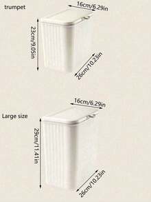 1pc Wall-Mounted Trash Can, Suitable For Home Living Room And Kitchen, Flip Lid Hanging Design, Can Be Hung On Kitchen Cabinet Door, Household Essential, College Dormitory Must-Have - Multicolor - View 10