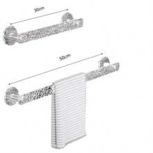 Transparent Punch-Free Acrylic Bathroom Towel Rack, Slipper Hanger, Convenient For Draining, Space-Saving, Multiple Combinations Available, Suitable For Kitchen, Bathroom, And Toilet Storage - White - View 8