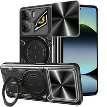 磁环支架保护壳，适用于中兴努比亚 Focus 5G/中兴 Blade A75 5G，磁性车载支架，摄像头保护，防滑盖 - 紫色 - 查看 13
