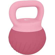 SPORTNOW Soft Kettlebell, 8kg Kettle Bell With Anti-Slip Grip For Home Gym Weight Lifting And Strength Training, Pink - Pink - View 9