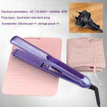 Alat Penata Rambut Profesional ANGENIL - Pelurus & Pengeriting 2-in-1. Plat Keramik Menciptakan Tekstur Rambut Halus dan Lembut. Fitur Tegangan Ganda, Pemanasan Cepat dan 8 Pengaturan Suhu yang Dapat Disesuaikan, Cocok untuk Semua Jenis Rambut. - Biru - View 15