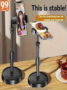 Adjustable Height Phone Stand, 360° Rotation & Flexible Arm - Anti-Shake Design, Stable Desktop Stand, Suitable For Live Streaming, Photography, Video Calls - Compatible With Smartphones, Cameras, Desktop Stand, Live Streaming Accessories, Durable Structure, - Phone Stand - View 3