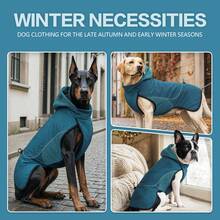 Jaket Berkerudung untuk Anjing Peliharaan, Mantel Tahan Air, Tahan Angin, dan Reflektif, Pakaian Luar Ruangan Hangat untuk Anjing Kecil, Sedang, dan Besar - MultiWarna - View 8
