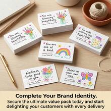 Set Kartu Afirmasi Inspiratif Isi 50 Buah, Menampilkan Pesan Positif, Hasil Akhir Matte, Kutipan Motivasi Berwarna-warni dan Ilustrasi Kreatif, Cocok untuk Ulang Tahun, Halloween, Acara Apresiasi Karyawan dan Sebagai Hadiah untuk Rekan Kerja - Beraneka warna - View 5