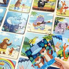 36pcs Toddler Puzzle, Montessori Parent-Child Toy, Matching Game, Educational Toy, Birthday Gift, Halloween, Christmas - Multicolor - View 6