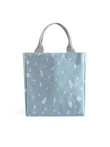 Linen Drawstring Insulated Lunch Bag, Portable Meal Storage Bag, Suitable For Students And Adults, Large Capacity Picnic Bag, Foldable Food Storage Bag, Applicable For Office, School, Outdoor Dining And Daily Use Travel Storage Bag - Multicolor - View 16